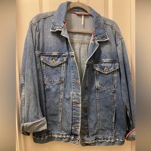 Free People Boyfriend Jean Jacket Small